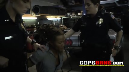 Officers Take Advantage Of Mechanic Shop Owners Big Black Cock