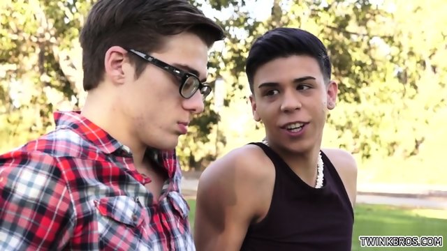 Latin twinks anal rimming and ass creampie