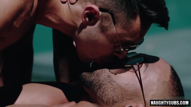 Hot gay interracial sex and cumshot