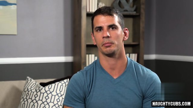 Muscle gay rimjob and cumshot