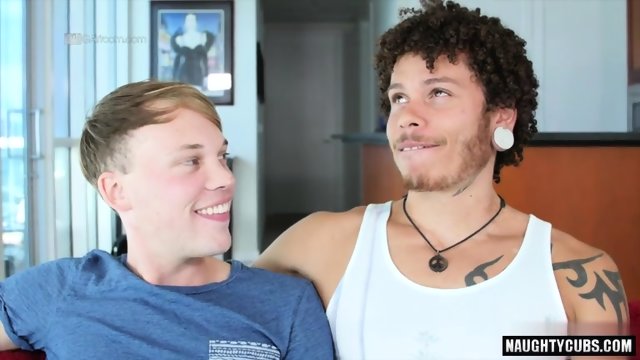 Latin gay interracial with anal cumshot