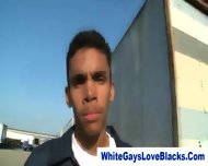 Amateur Black Thug Sucks Whitey
