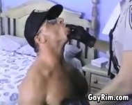 Cop Dominates A Hairy Guy