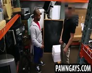 Ebony Hunk Sucking On A Cock At The Pawn Shop