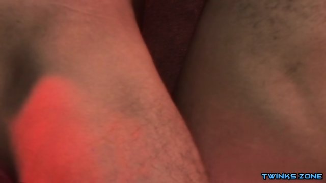 Tattoo twink bound and cumshot