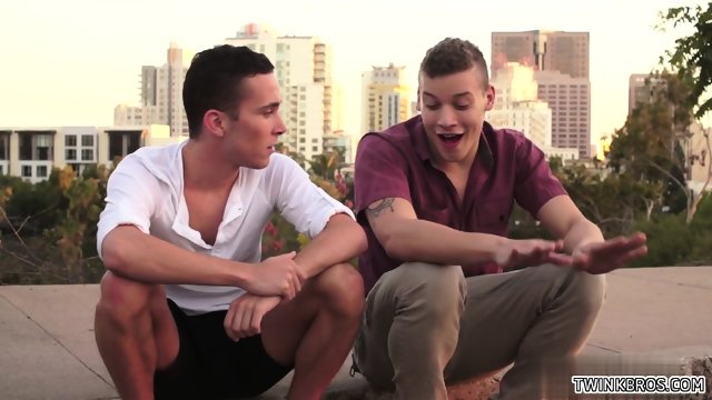 Big dick twink anal sex with cum in ass
