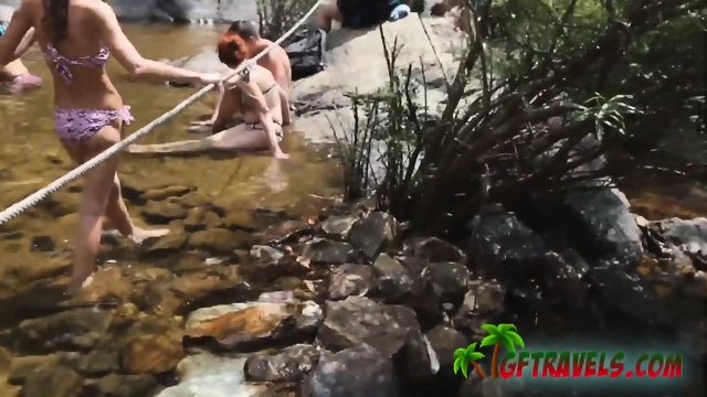 Hot model gets her coochie banged by lover in outdoor shower