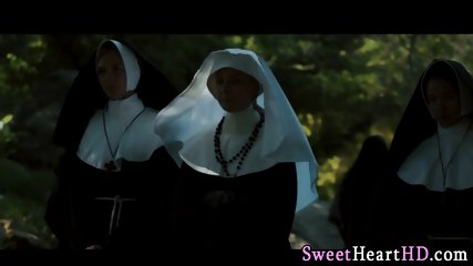 hd, lesbian, uniform, nun