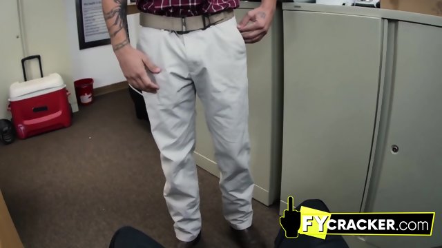 Bearded cracker is coerced by director into taking his big cock