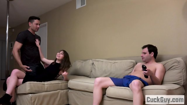 Sissy husband watching Shae Celestine and her lover