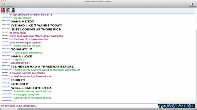 Big dick twinks threesome with cumshot