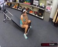 Muscular Woman Gets Tested By Pawnshop Owner So He Fucks Her Hard And Wild