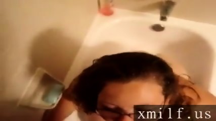 threesome, blowjob, Shower, Couple in Shower