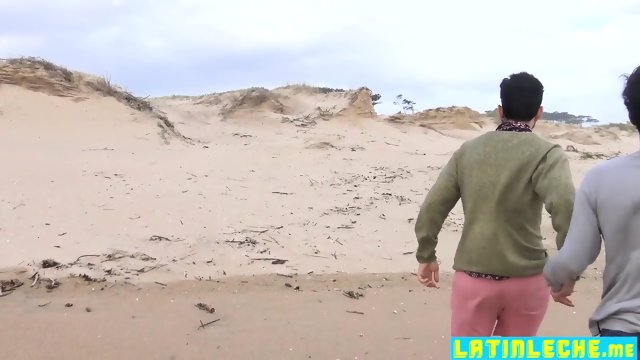 Sexy latin boy gets on his knees to deepthroat big cock