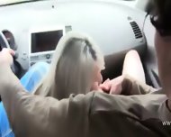 Horny Babes Sucking Cock In Car