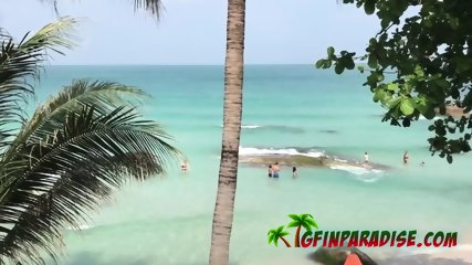Amazing Holidays With Girlfriend Horny For Anal And Outdoors Sex On Exotic Island