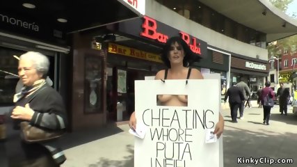Cheating Milf Anal Toyed In Public
