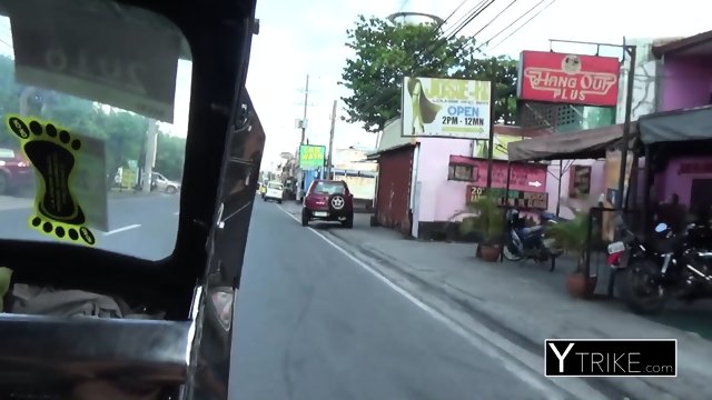 Shy Asian girl from the street decides to satisfies a horny white tourist