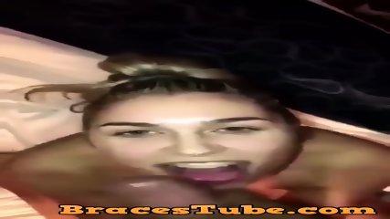 White Girl With Braces Porn - White Girl With Braces Taking Cum To The Face - EPORNER