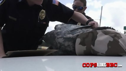 Military Guy Fucks Two Cops In Doggystyle After Arresting Him For Having A Meat Gun Inside His Pants