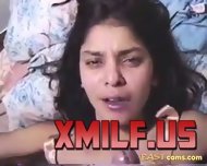 Hot Indian slut gets cum on face by