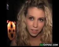 Blonde Girl Paid To Suck Cock