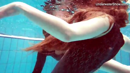 lesbos, teens, small tits, underwater