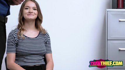 Petite Girl Gets Into The Detention Room To Be Hard Fucked By The Security Guard That Wants Her.