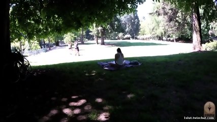 Upshorts In The Park - Pussy Flashing In Public