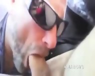 Guy In The Car Spills The Cum And Licks It Up