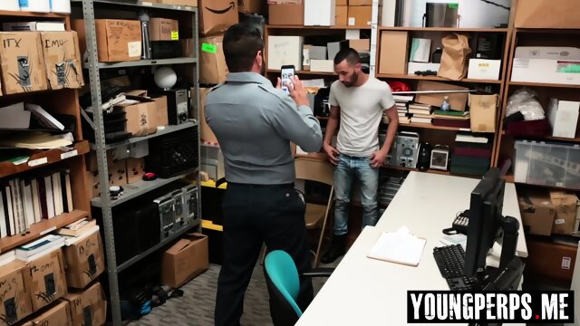 Straight perp bareback fucked from behind by LP Officer