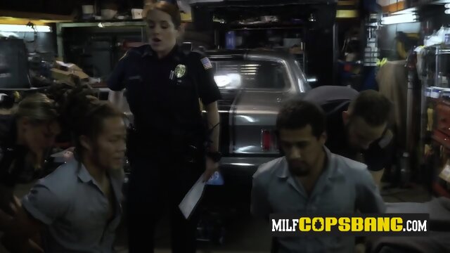 These busty MILFs are ready to have fun with this nasty black criminal!