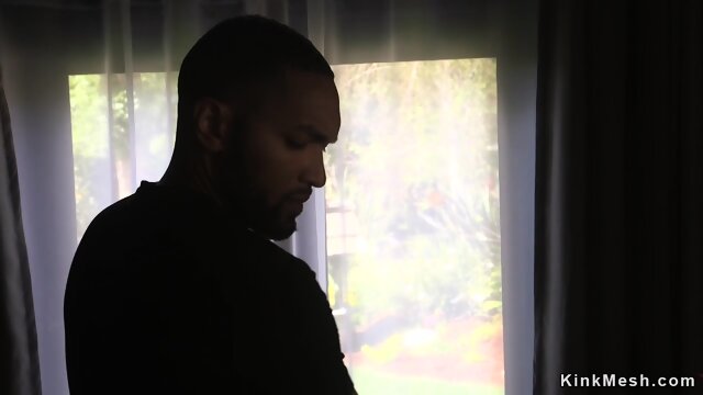 Big black cock man anal fucks babe