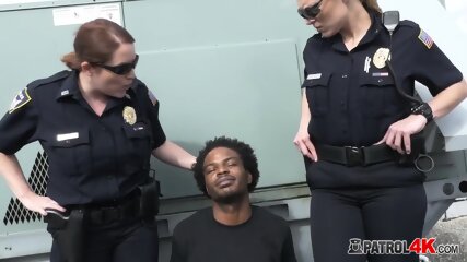 Black Suspect Was Arrested And Now His Huge Dick Is Paying The Price.