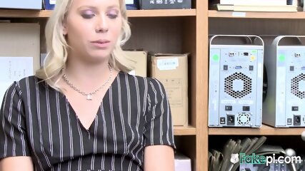 Deep Throat The The Store Office By A Horny Petite Teen.