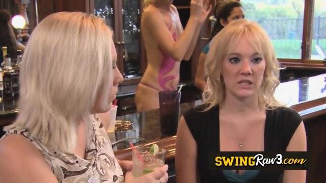 A naughty blonde babe is about to cum with three hands playing with her body.
