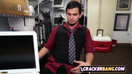 Black Stud Fucks Bareback A Gay Teen During Fake Interview.