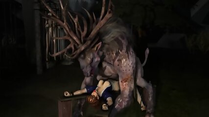 horsecocks anus, 3d fantasy animation, uniform, freak dick