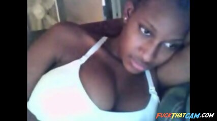 busty ebony webcam, homemade, big tits, black