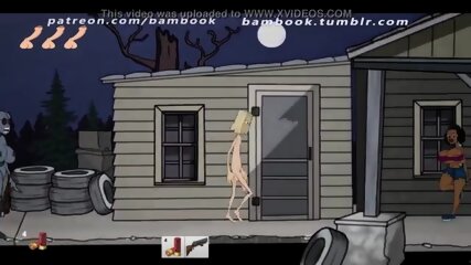 fuckerman, animation, cartoon game, big cock
