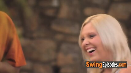 Join This Hot Interracial Swinger Orgy At The Swing House Now!
