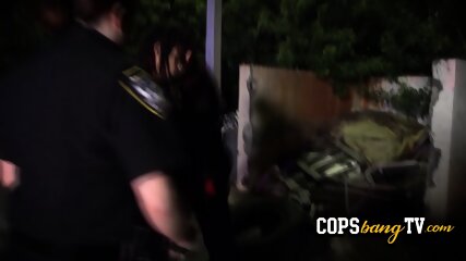 Curvy And Sexy MILF Cops Are Having An Hardcore Interracial Threesome In A Back Alley Tonight.