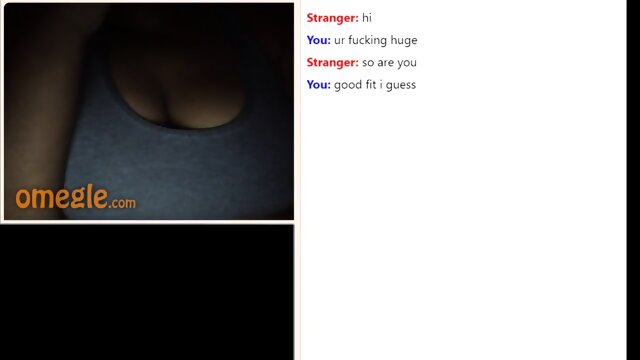 Omegle Black Girl with Huge Fucking Boobs
