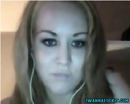 Cute German Dildos Her Pussy On Webcam