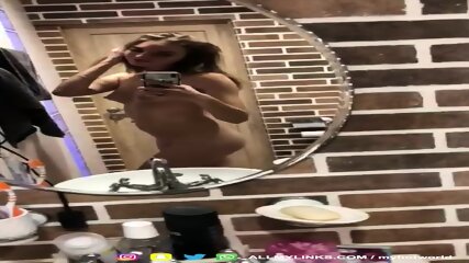 Young Sexy Girl With Small Tits Dancing In Front Of A Mirror