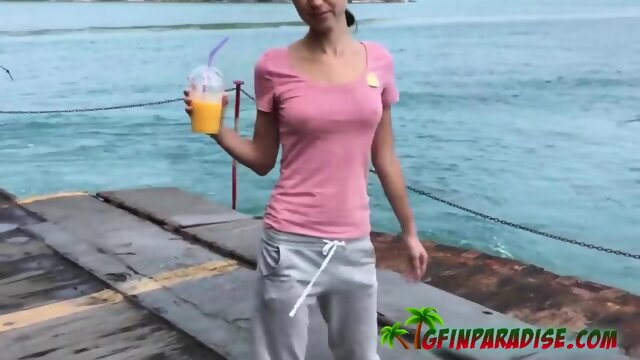 Outdoor POV sex during wild vacations with skinny hot girlfriend.