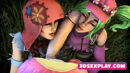 Video Games Slutty 3D Babes Gets Thumped by a Big Dick