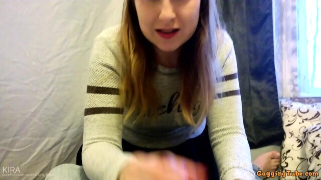 Stepsister Gets Deepthroat Mouthfuck And Huge Facial Load