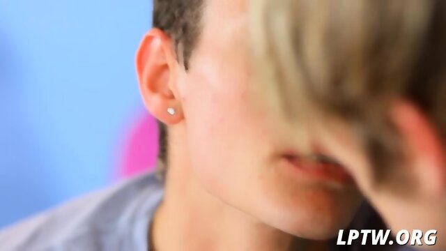 Twink buddies kiss and fuck