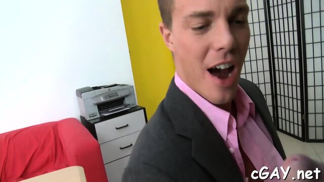 Obscene blowjob for lusty gay